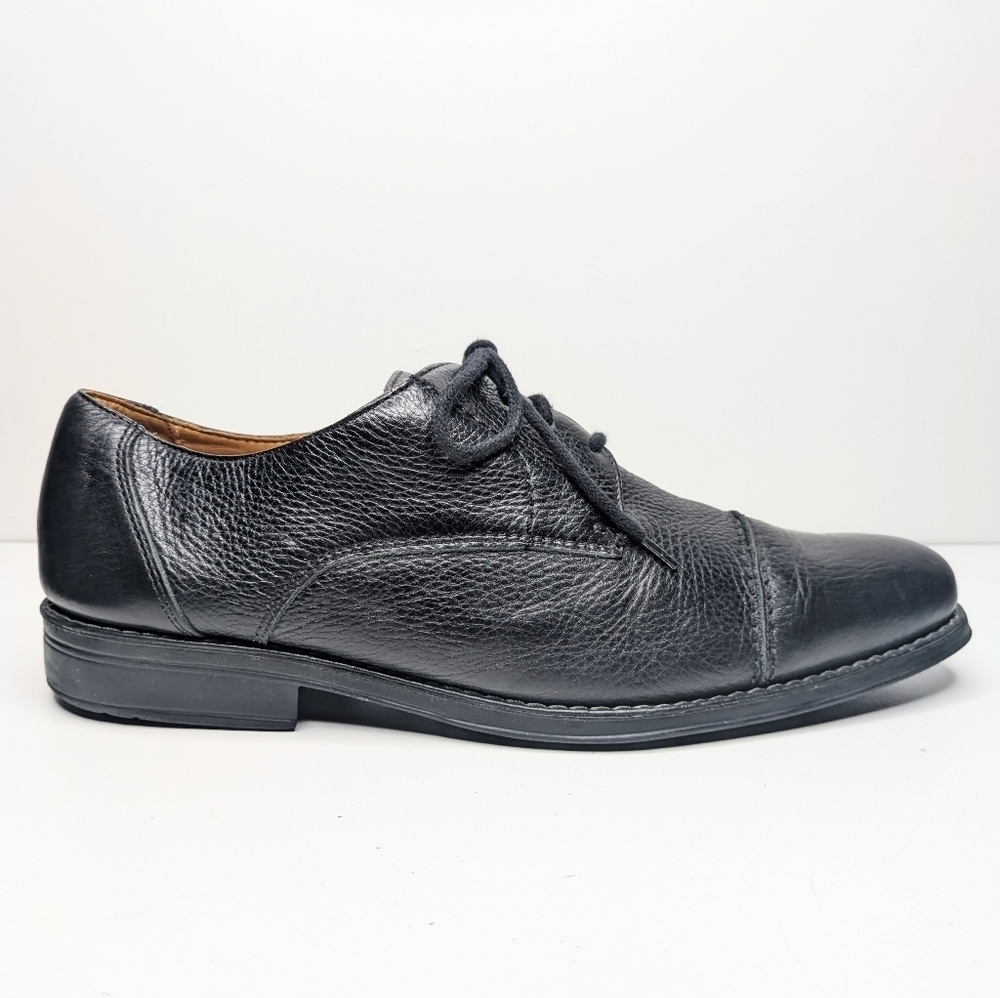 Sandro Moscoloni Black Leather Dress Shoes Men's Size 10.5